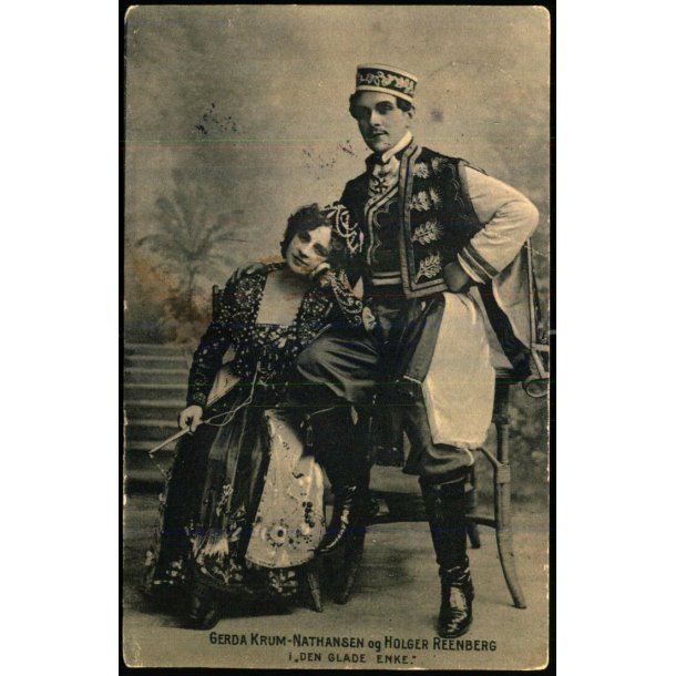 Gerda Krum-Nathansen og Holger Reenberg - Den glade Enke - Alex Vincent 1356 - Brugt