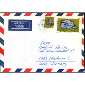 Luftpost Brev fra Kenya til Tyskland - 22 - 12 - 80