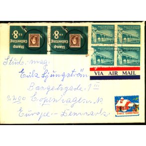 Luftpost Brev fra U.S.A. til Danmark - 9 - 12 - 72