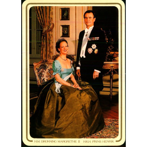 Dronning Margrethe og Prins Henrik - Stender 149 101 799 - Ubrugt