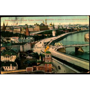 Moskva - Udsigt til Kreml fra Frelseren Kristus- Katedralen - Brugt