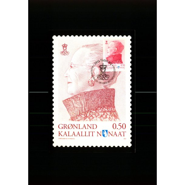 Dronning Margrethe II - 2012 - Post Greenland G 488 - Brugt