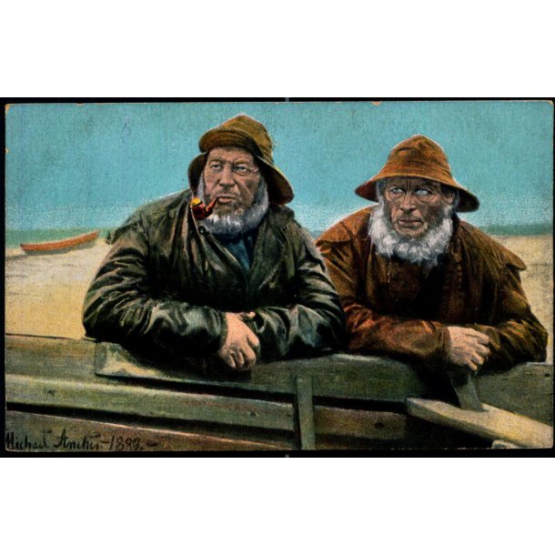 M. Ancher : To Fiskere- Stender 27709 - Ubrugt