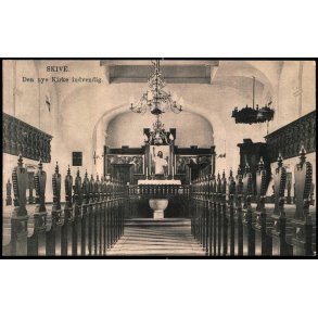 Skive - Den nye Kirke Indvendig - W&M 654 - Ubrugt