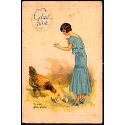 Jenny Nystrm - Glad Psk - Visitkortformat - A.Eliasson u/n - Ubrugt