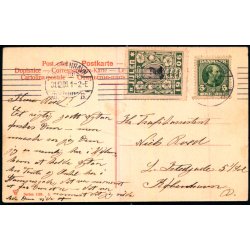 Gldeligt Nytaar - Jul 1906 p bagsiden - Serie 1185 - Brugt