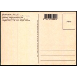 M. Anker - Fiskere i frd med at stte en robd ud - Skagen Museum 2014 - Ubrugt