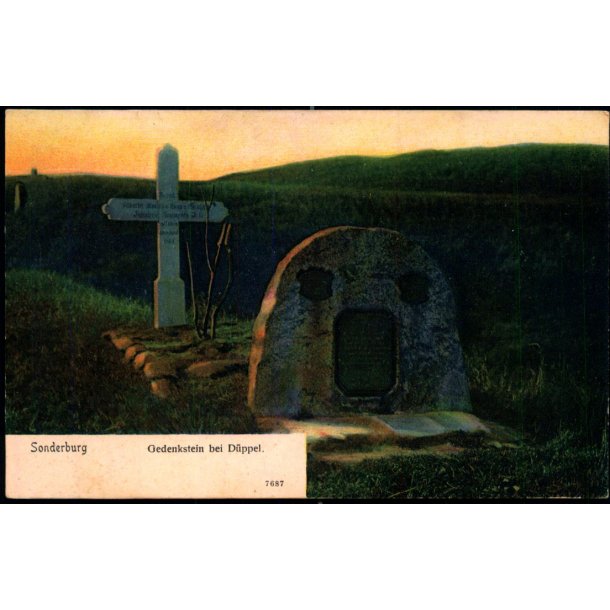 Sonderburg - Gedenstein bei D�ppel - 7687 - Ubrugt
