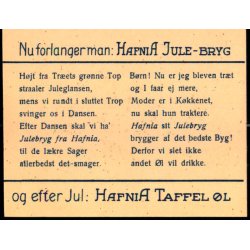 Muff - Nu er det Jul Igen - Kuvert og Kort Hafnia Jule-Bryg