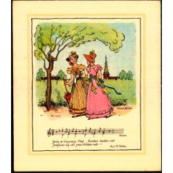 Marie Hjuler -  Dobbeltkort u/n - Ubrugt