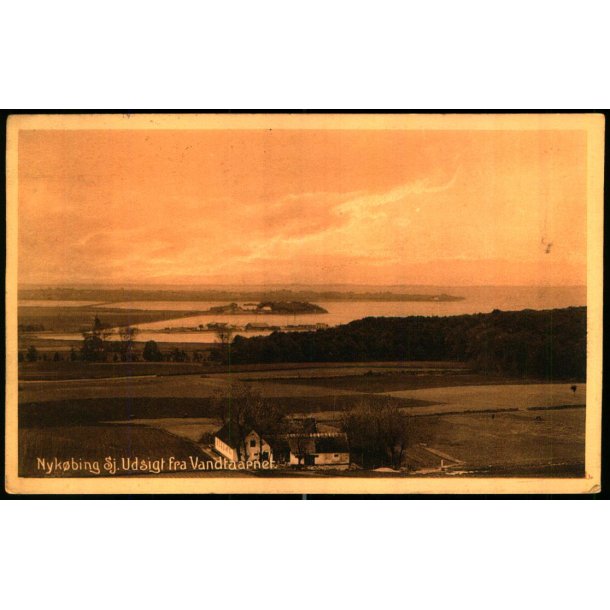 Nyk�bing Sj. - Udsigt fra Vandtaarnet - Poul Helms Bogh. 36823 - Brugt