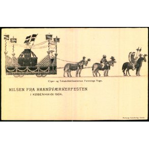Hilsen fra Haandvrkerfesten i Kbenhavn 1904 - Cigar of Tabaksfabrikanternes Foreninge - Ubrugt 