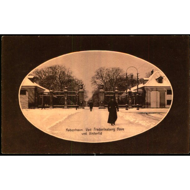 Kbenhavn - Ved Frederiksberg Have ved Vintertid - Stender 9130 - Brugt