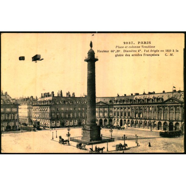 Fly over Paris - C.M. 2137 - Ubrugt