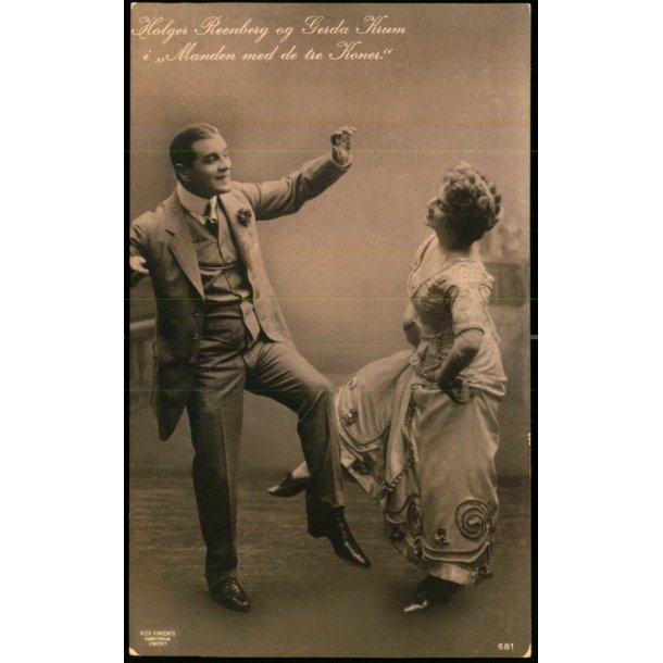 Holger Reenberg og Gerda Krum I Manden med de tre Koner - Alex Vincent 681 - Ubrugt