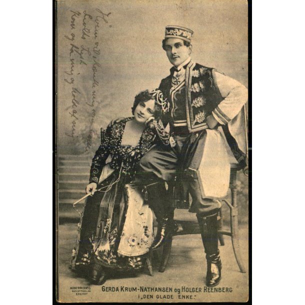 Gerda Krum-Nathansen og Holger Reenberg - Den glade Enke - Alex Vincent 1356 - Brugt