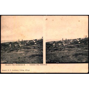 Hilsen fra Bornholm - Udsigt fra Bokold - H.P. Jacobsen u/n - Ubrugt