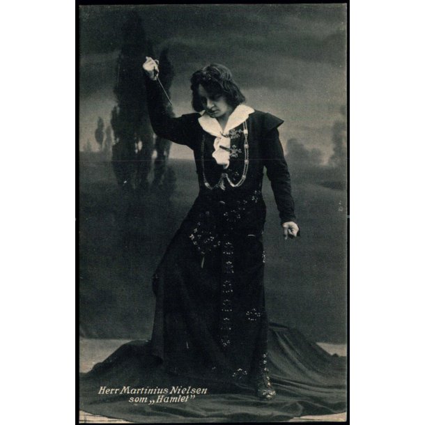 Herr Martinius Nielsen som "Hamlet"  - Sk.B. &amp; Kf. 2129 - Ubrugt