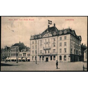 Store Torv - med Hotel Royal - Aarhus - J.J.N. 3324 - Brugt