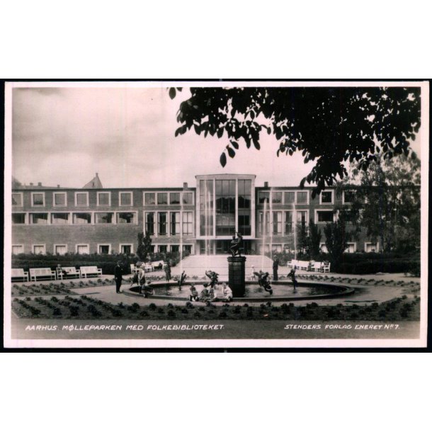 Aarhus - M�lleparken med Folkebiblioteket - Stender 7 - Ubrugt