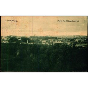 Fredericia - Parti fra Udkigstaarnet - Gr�nholts Bogh. u/n - Brugt