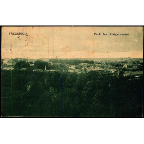 Fredericia - Parti fra Udkigstaarnet - Gr�nholts Bogh. u/n - Brugt