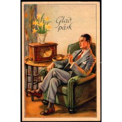 Jenny Nystrm - Glad Psk - Visitkortformat - A.Eliasson u/n - Ubrugt