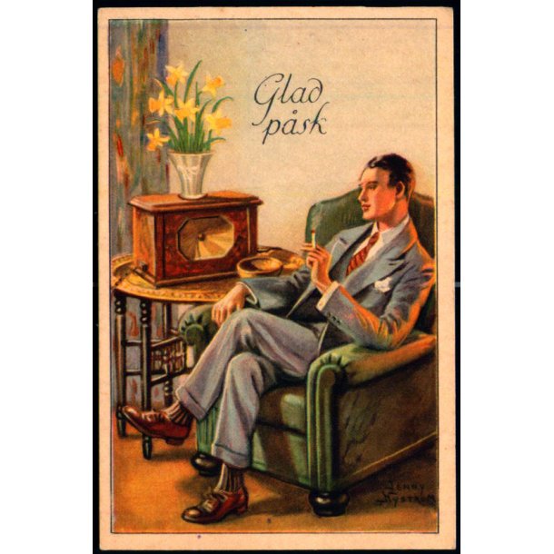 Jenny Nystrm - Glad Psk - Visitkortformat - A.Eliasson u/n - Ubrugt