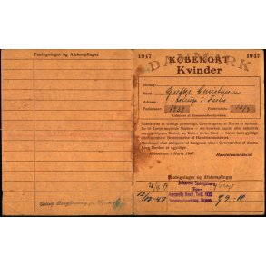 Kbekort - Kvinder med Ptegninger - 2 Verdenskrig