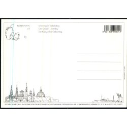 Dronnings Fdselsdag - Svanen 4 I - 12 x17 cm. - Ubrugt