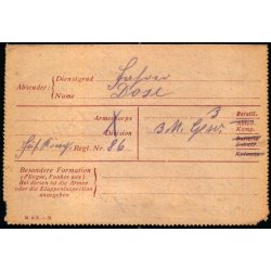 Feldpostbrev - 18 - 6 - 18 - Til Hamburg