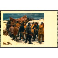 M. Anker - Redningsbaaden sttes ud. K. Witt-Mller 3010