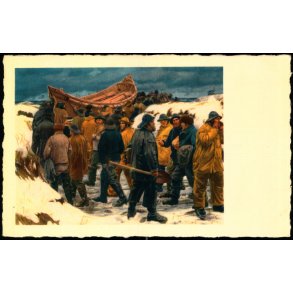 M. Anker - Redningsbaaden sttes ud. K. Witt-Mller 3010