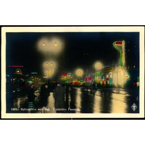 Kbenhavn ved Nat - Vesterbros Passage - 1003