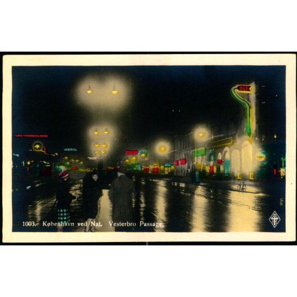 Kbenhavn ved Nat - Vesterbros Passage - 1003