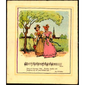 Marie Hjuler -  Dobbeltkort u/n - Ubrugt