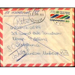 Brev til Kokkina Dancon 23 - 6- 72 - Retur Hjemsendt !
