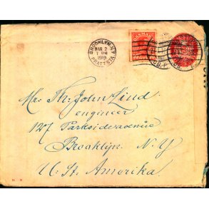 Censurbrev fra Danmark  2 - 3 - 19 - Til U.S.A.