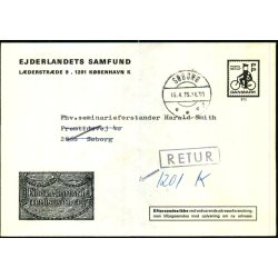 Brev - Retur  15 - 4 - 75