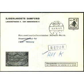 Brev - Retur  15 - 4 - 75