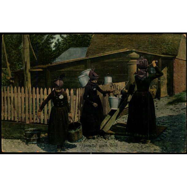 Fan�piger poste Vand - Papir p� bagsiden.