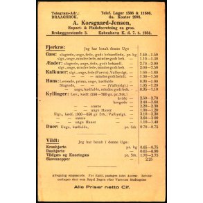 A.Korsgaard - Jensen - Export - Kbh.K.  - u/n - Brugt.
