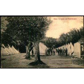 Hilsen fra Lejren ved Frederikv�rk - A. Jensens Bogh. 3717 E - Brugt