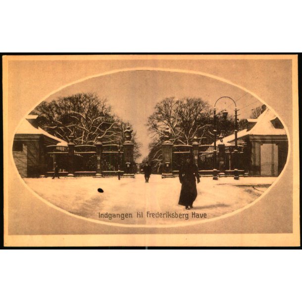Indgangen til Frederiksberg Have - Stender 9130 - Ubrugt