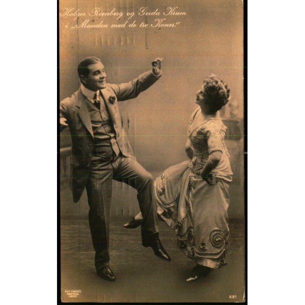 Holger Reenberg og Gerda Krum I Manden med de tre Koner - Alex Vincent 681 - Brugt