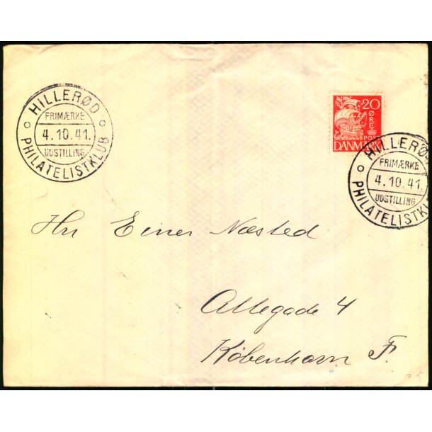 Hillerd Philatelistklub Frimrke  Udstilling - 4 - 10 - 41 1941 