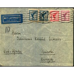 Luftpost Brev fra Tyskland til Kenya - 14 - 9 - 33