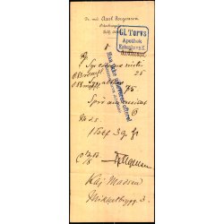 Recept - Dr. med Axel Jrgensen - Gl. Torvs Apothek - 13 - 6 - 1908