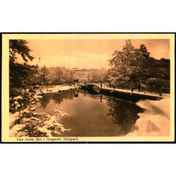 Den hvide bro i Sorgenfri Slotspark - Henriksens Bogh. u/n - Ubrugt 