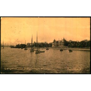 Kbenhavn - Langelinie med indsejlingen til Havnen - Dansk Lystryk 791 - Brugt